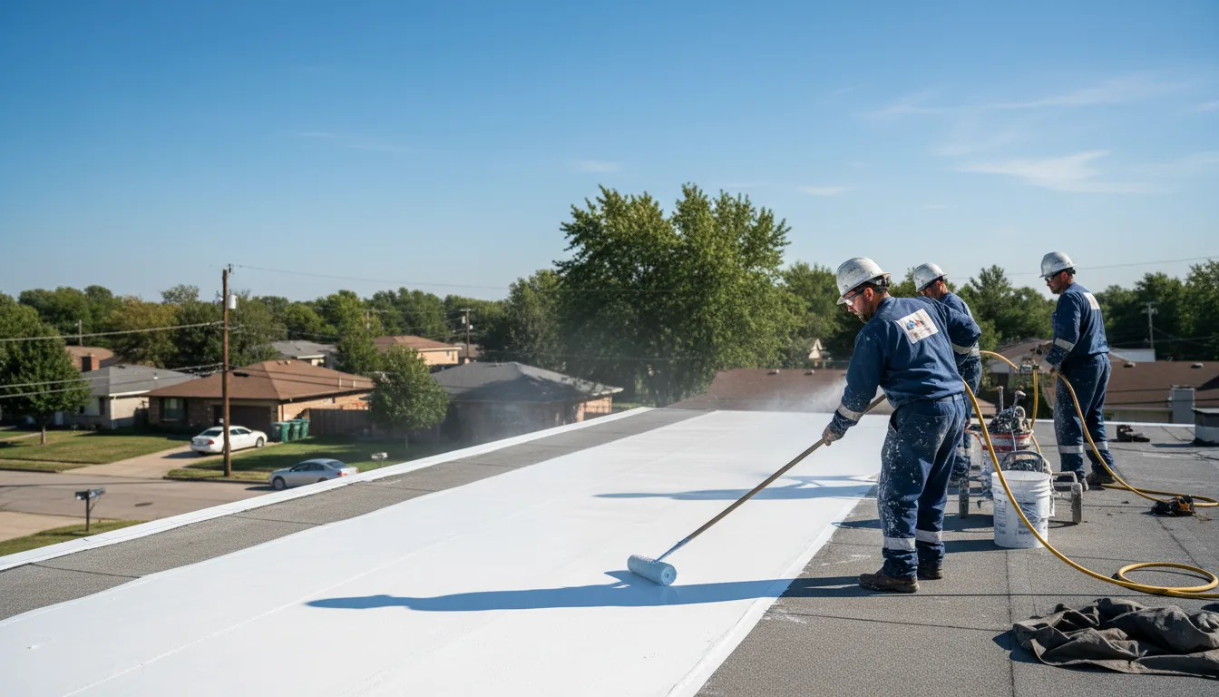 Commercial roof coating in Houston, PA near me